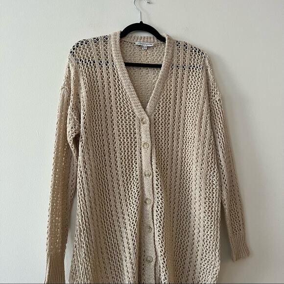 Heartloom Open Knit Longline Cardigan Sweater - Picture 2 of 7